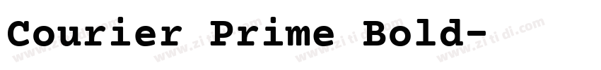 Courier Prime Bold字体转换